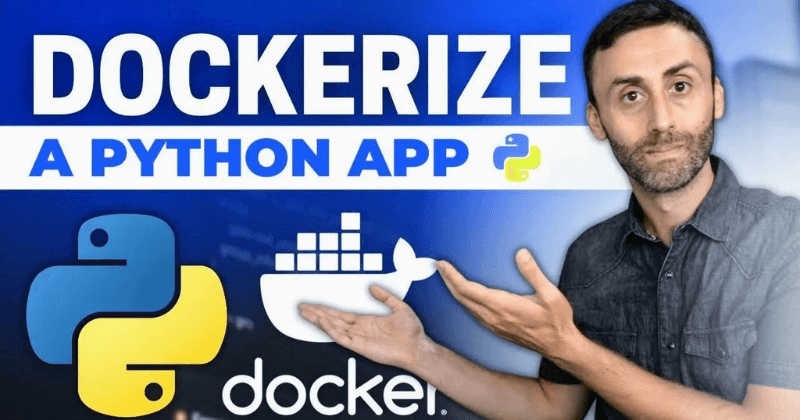 Dockerize a Python application.