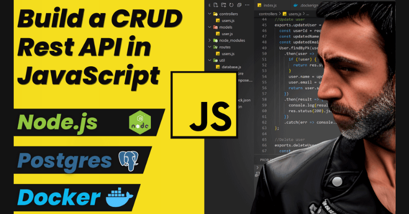 JavaScript CRUD Rest API using Nodejs, Express, Sequelize, Postgres, Docker and Docker Compose